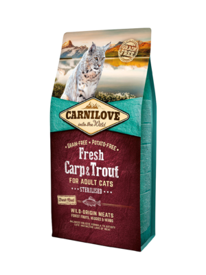 Carnilove Fresh Carp&Trout Sterilised for Adult s.m. katėms 2 kg
