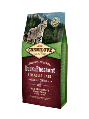 Carnilove Duck&Pheasant Adult Cat Hairball Control s.m. katėms 0,4 kg